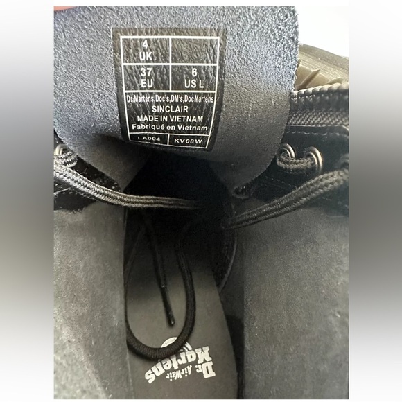 Docs Dr. Martens Sinclair Patent Leather Leopard Emboss Platform Chunky Boots 6 - Picture 8 of 8